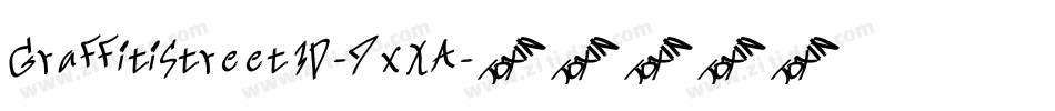 GraffitiStreet3D-7xXA字体转换