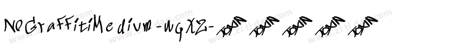 NoGraffitiMedium-wqXZ字体转换