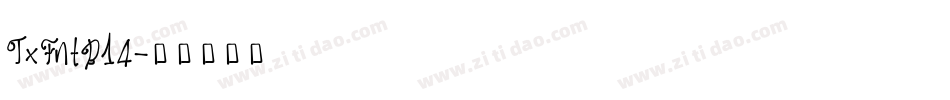 TxFntB14字体转换