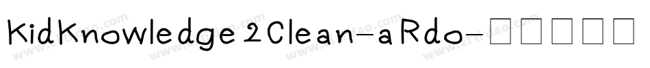 KidKnowledge2Clean-aRdo字体转换