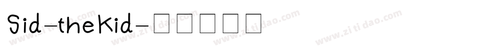 Sid-theKid字体转换