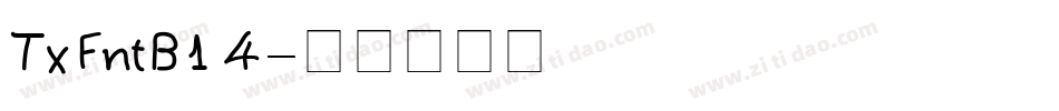 TxFntB14字体转换