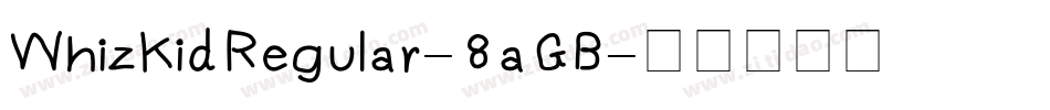 WhizKidRegular-8aGB字体转换