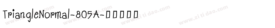 TriangleNormal-8O5A字体转换