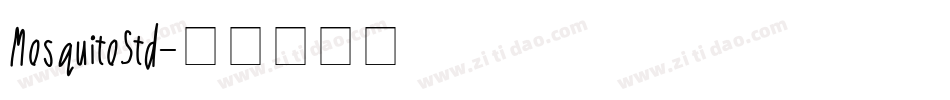 MosquitoStd字体转换