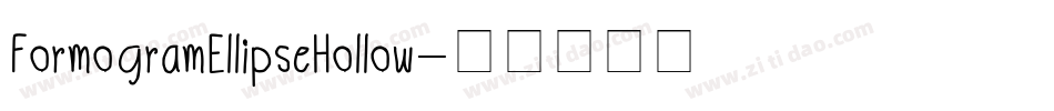 FormogramEllipseHollow字体转换