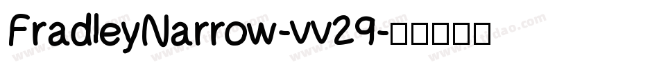 FradleyNarrow-vv29字体转换