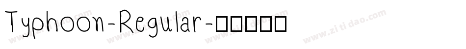 Typhoon-Regular字体转换