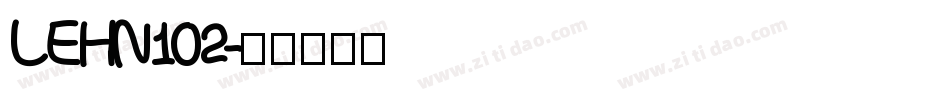 LEHN102字体转换