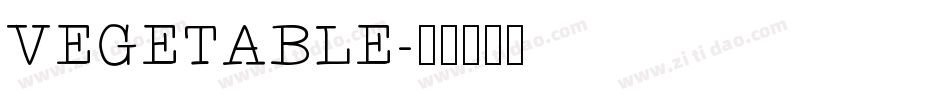VEGETABLE字体转换