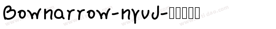 Bownarrow-nyvJ字体转换