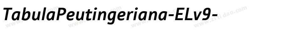 TabulaPeutingeriana-ELv9字体转换