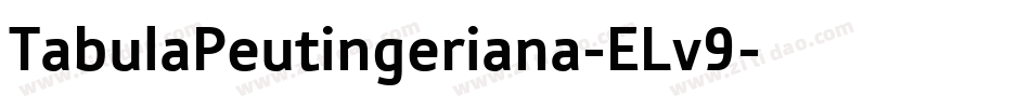 TabulaPeutingeriana-ELv9字体转换