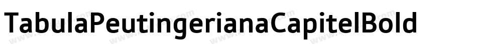 TabulaPeutingerianaCapitelBoldItalic-O14d字体转换