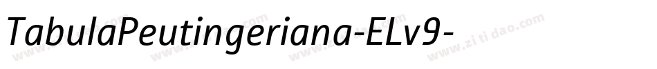TabulaPeutingeriana-ELv9字体转换