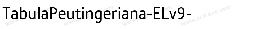 TabulaPeutingeriana-ELv9字体转换