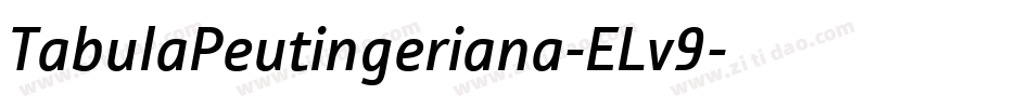 TabulaPeutingeriana-ELv9字体转换