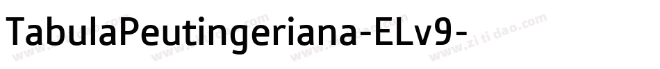 TabulaPeutingeriana-ELv9字体转换