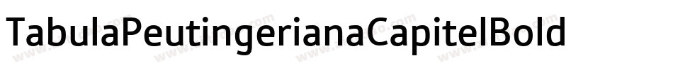 TabulaPeutingerianaCapitelBoldItalic-O14d字体转换