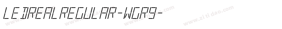 LedRealRegular-wGr9字体转换