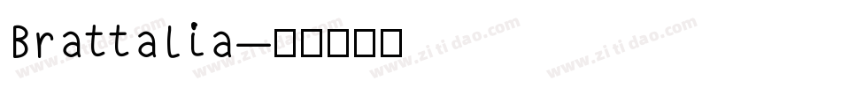 Brattalia字体转换