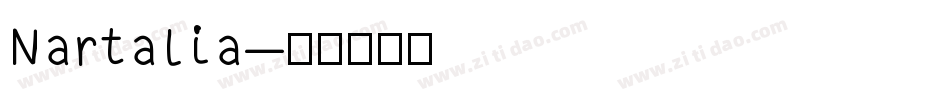 Nartalia字体转换