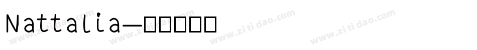 Nattalia字体转换