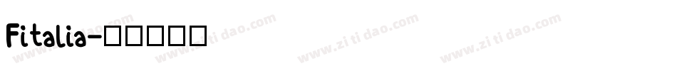 Fitalia字体转换