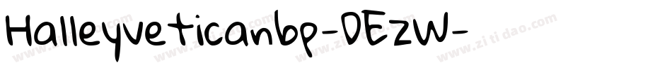 Halleyveticanbp-DEzW字体转换