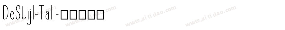 DeStijl-Tall字体转换