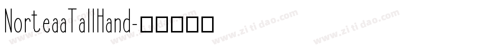 NorteaaTallHand字体转换