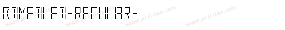 BDMedLed-Regular字体转换
