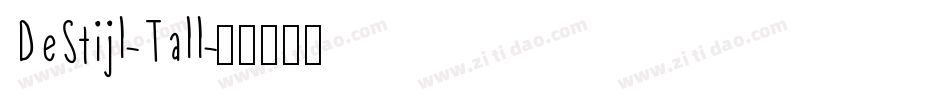 DeStijl-Tall字体转换