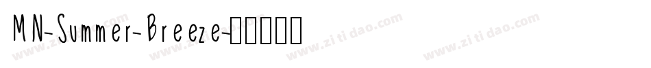 MN-Summer-Breeze字体转换