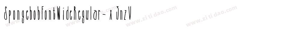 SpongebobFontWideRegular-x3nzV字体转换