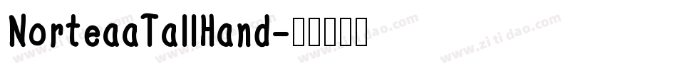NorteaaTallHand字体转换