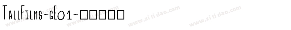 TallFilms-gE01字体转换