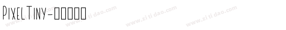 PixelTiny字体转换