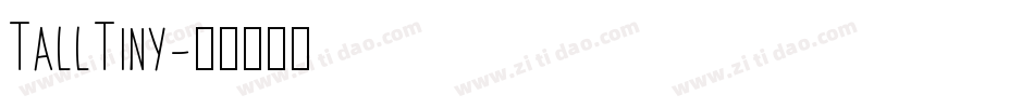 TallTiny字体转换