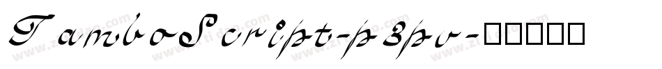 TamboScript-p3pv字体转换