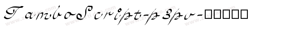 TamboScript-p3pv字体转换