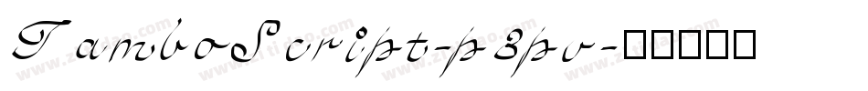 TamboScript-p3pv字体转换