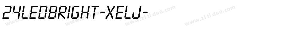 24LedBright-XElj字体转换
