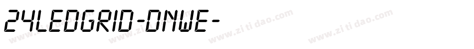 24LedGrid-dnwE字体转换