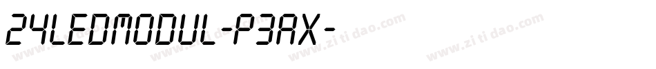 24LedModul-P3ax字体转换
