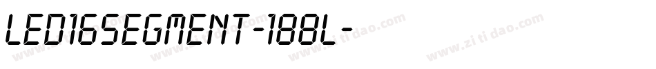 Led16Segment-188L字体转换