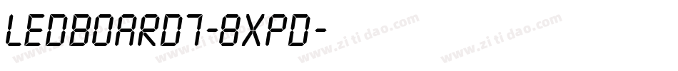 LedBoard7-8XPD字体转换