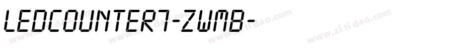 LedCounter7-ZwMB字体转换