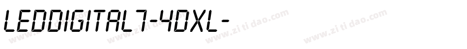 LedDigital7-4dXl字体转换