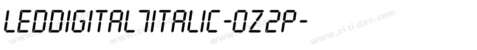 LedDigital7Italic-0z2P字体转换